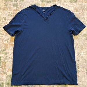 GAP Men's Deep Blue Short Sleeve Tee